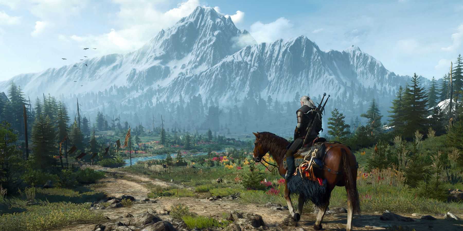 the witcher 3 mountain range vista