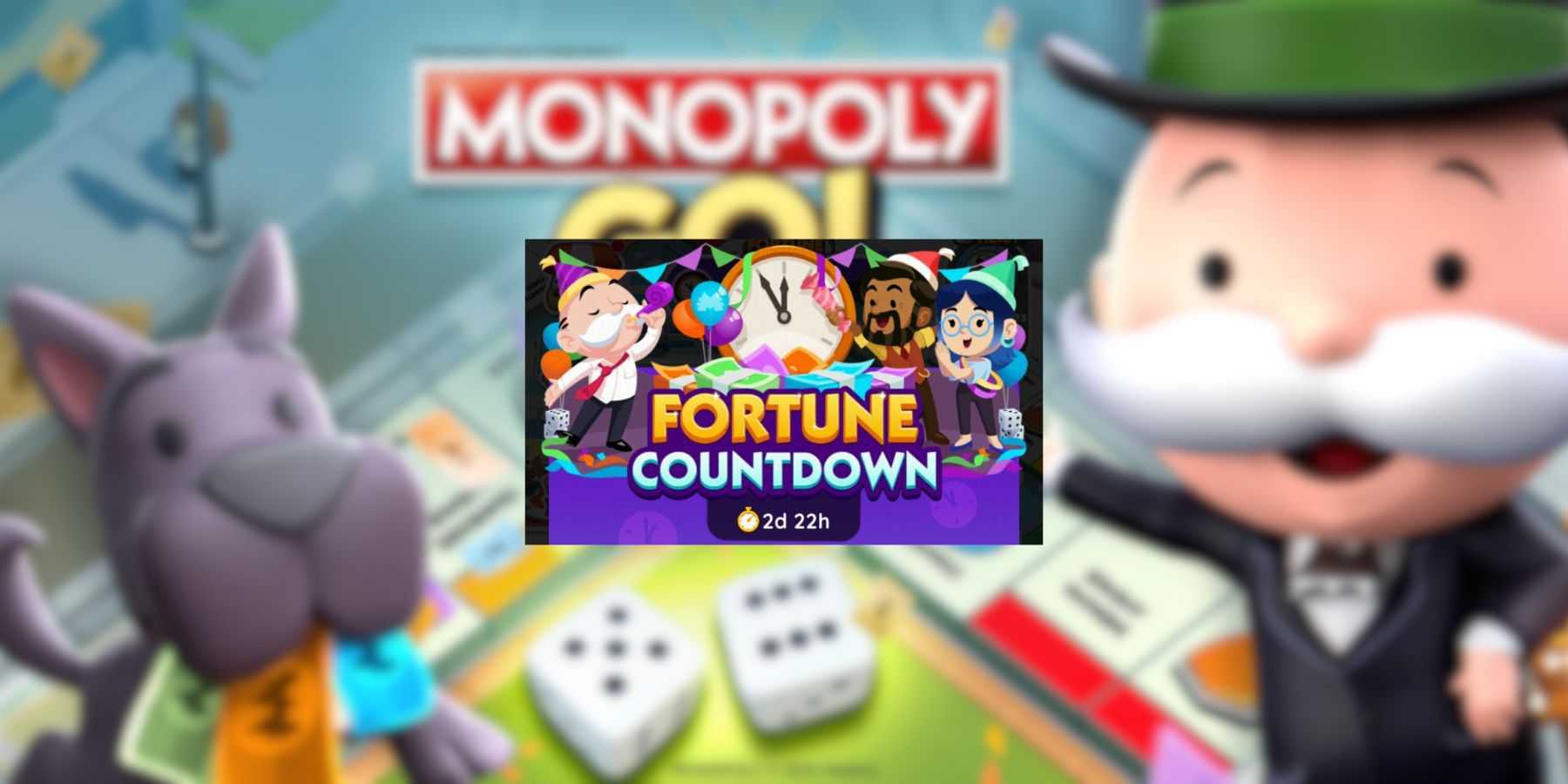 evento de contagem regressiva do monopólio go fortune