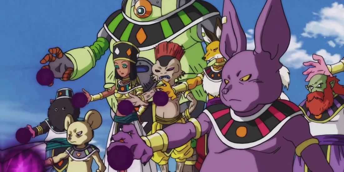 Champa e os outros Deuses da Destruição em Dragon Ball Super Heroes