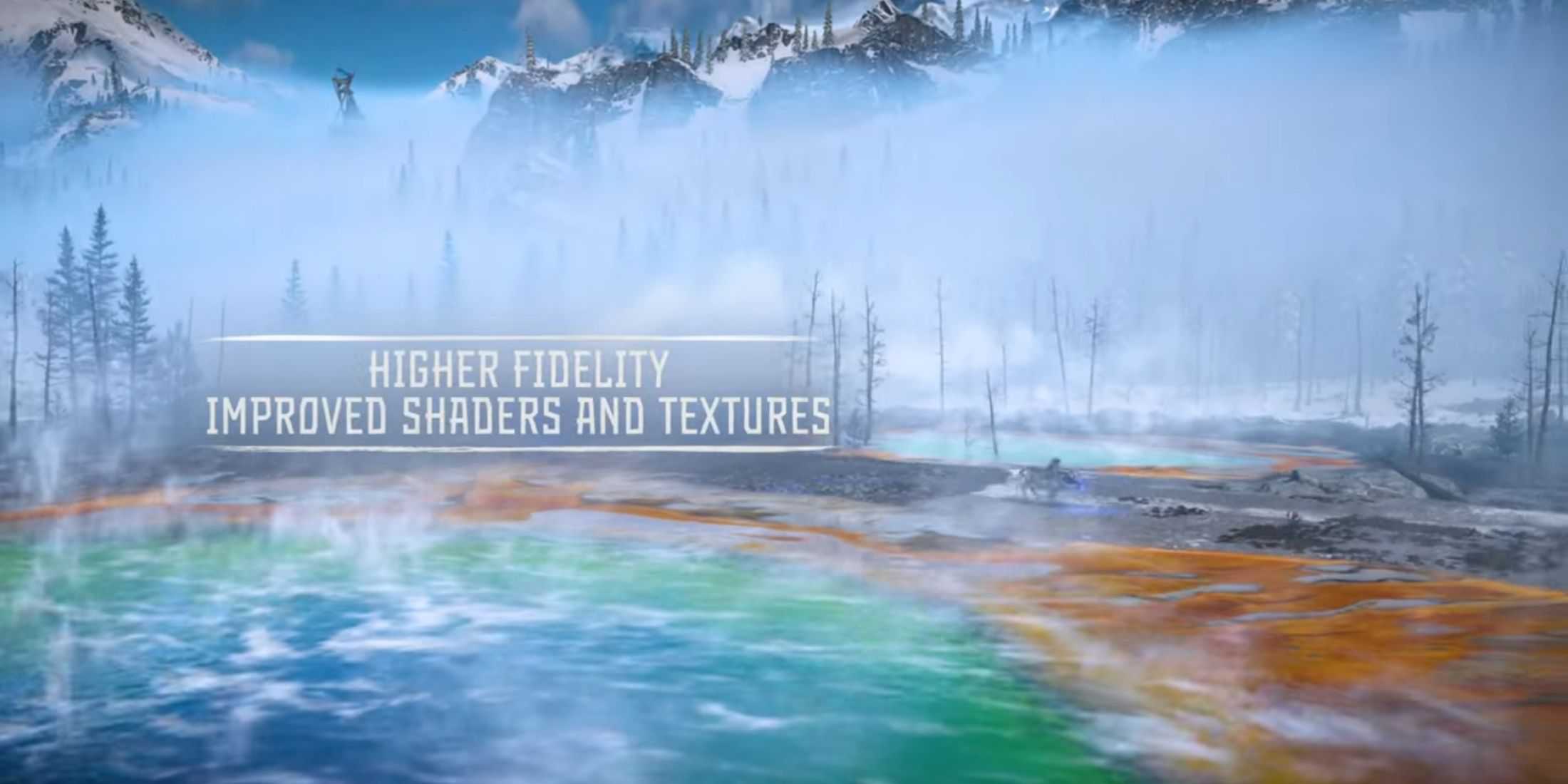 horizon zero dawn remastered higher fidelity improved shaders and textures