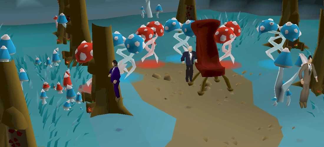 O Fada Padrinho e seus mafiosos ocupam Zanaris no Old School RuneScape.