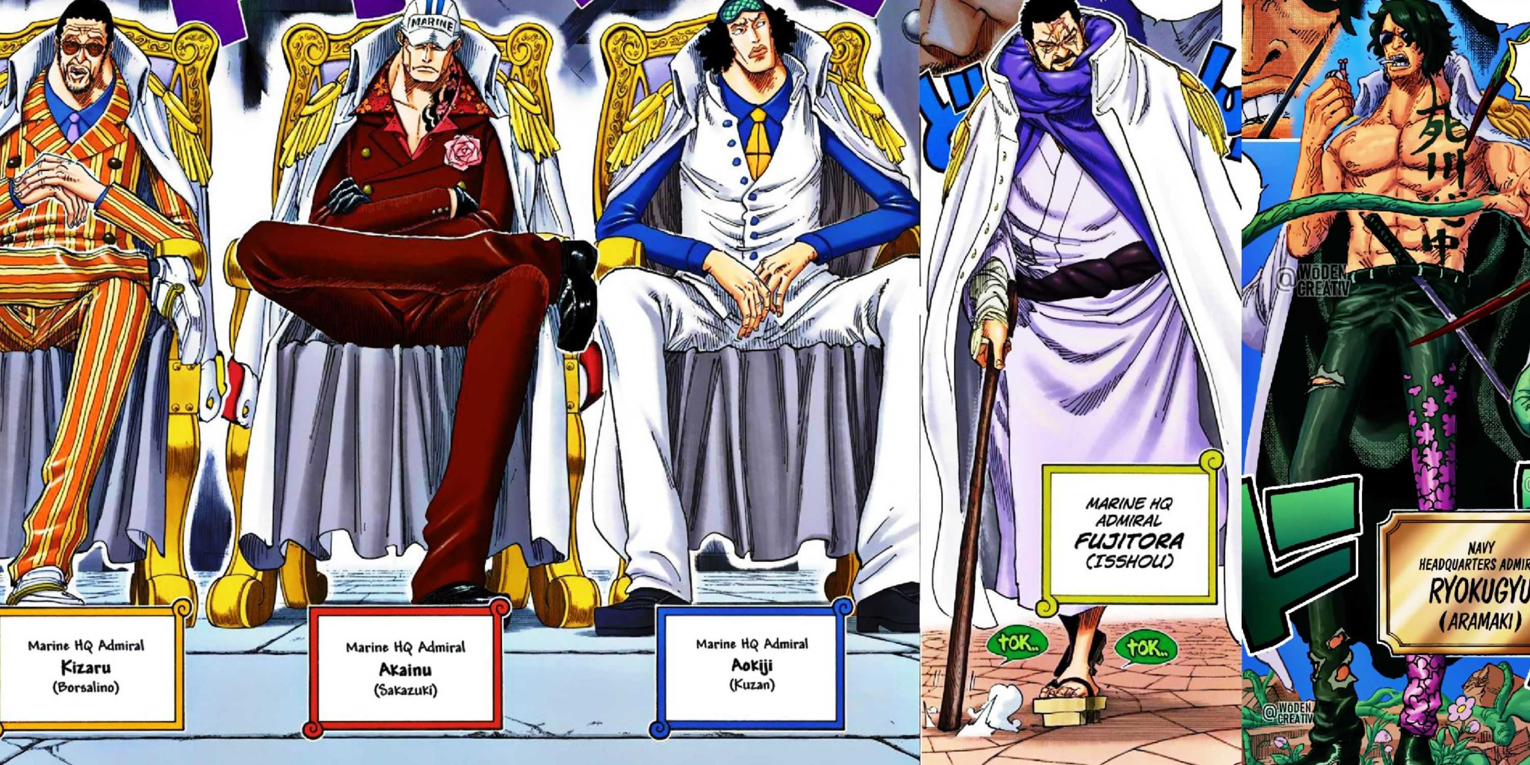 One Piece Todos os Almirantes