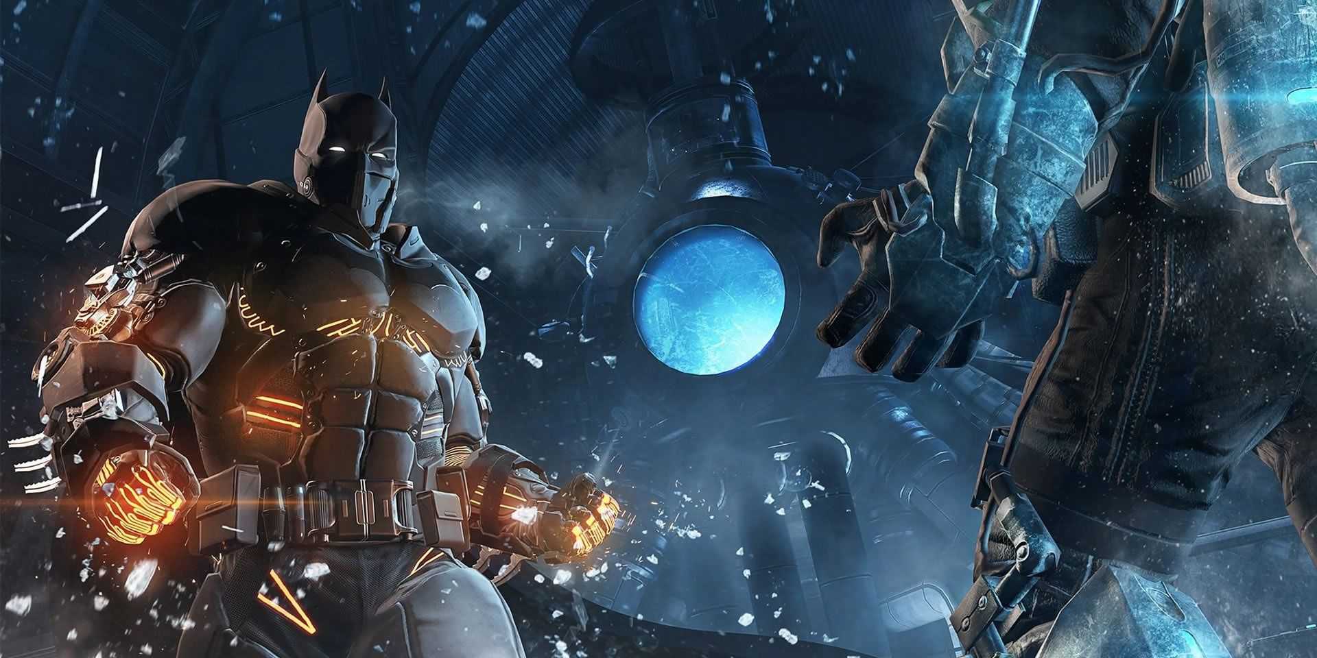 Batman and Mr. Freeze in Batman Arkham Origins