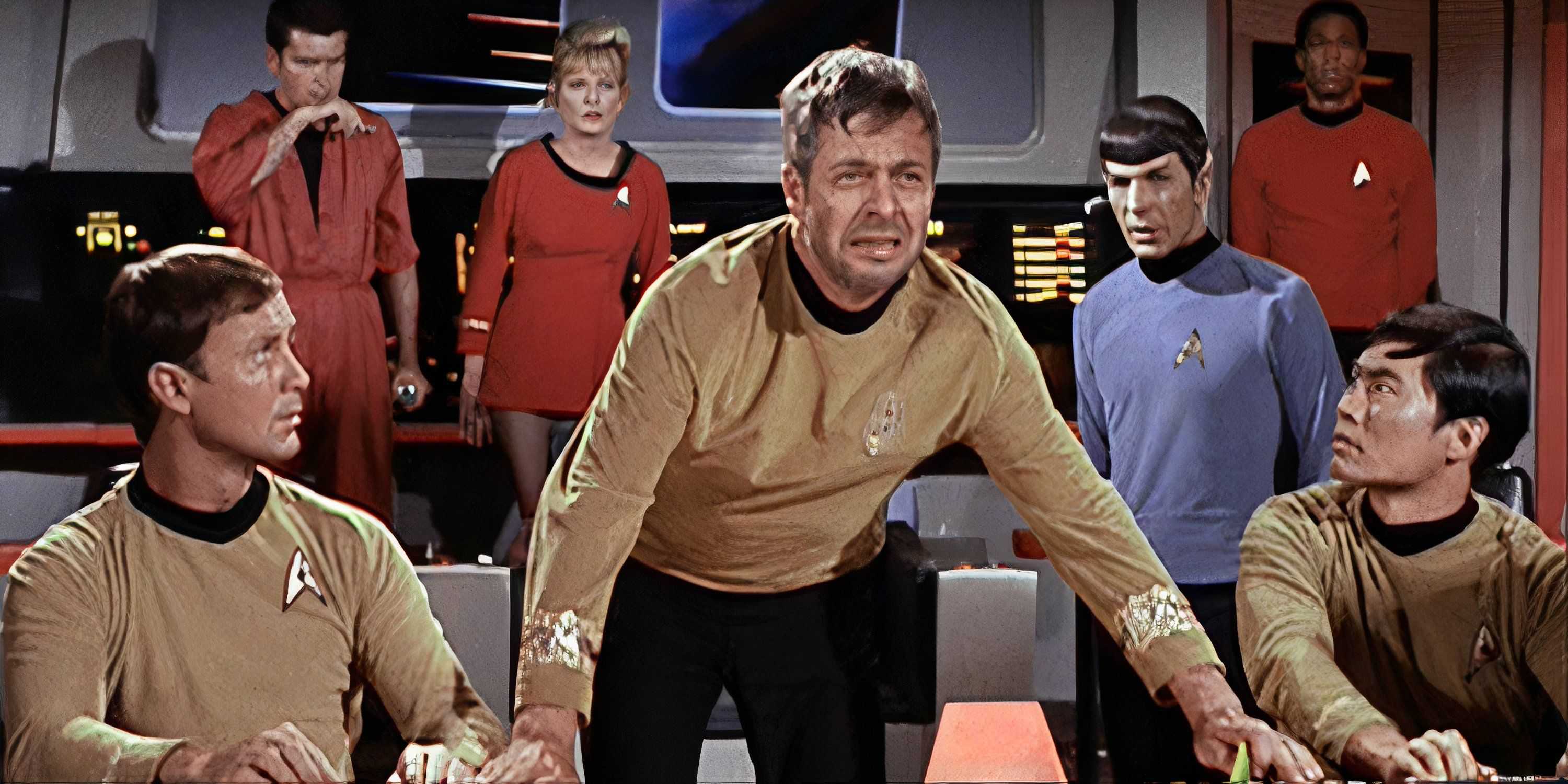 deckerd on the bridge the doomsday machine star trek tos