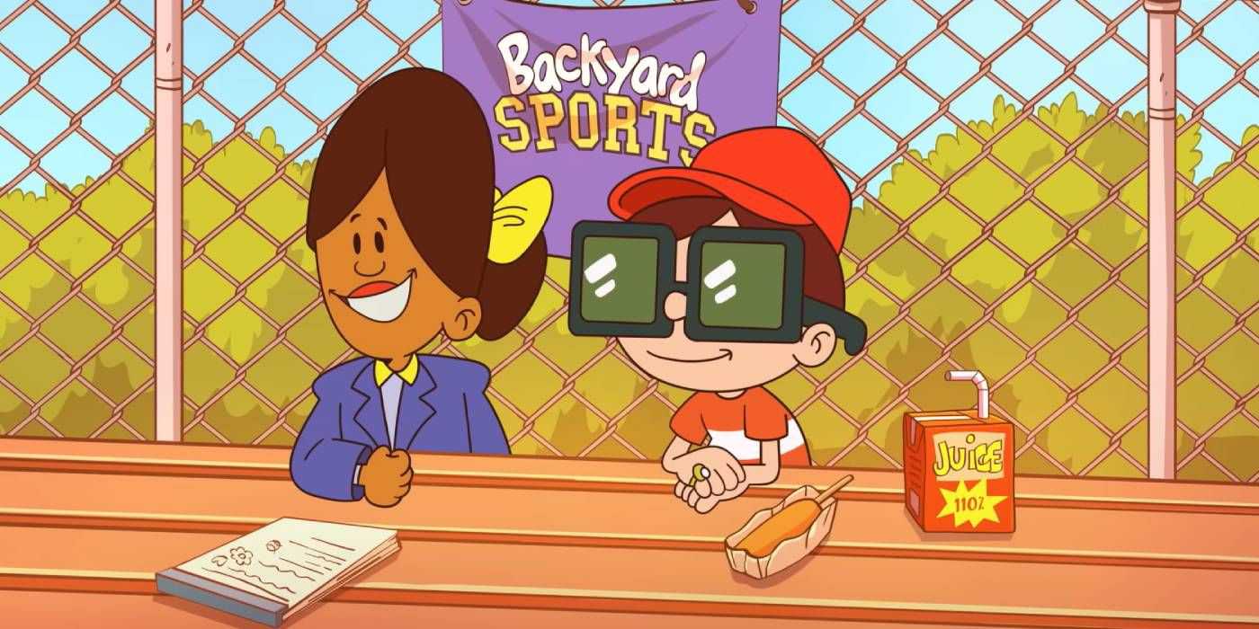 Sunny Day and Vinnie in Backyard Sports' trailer