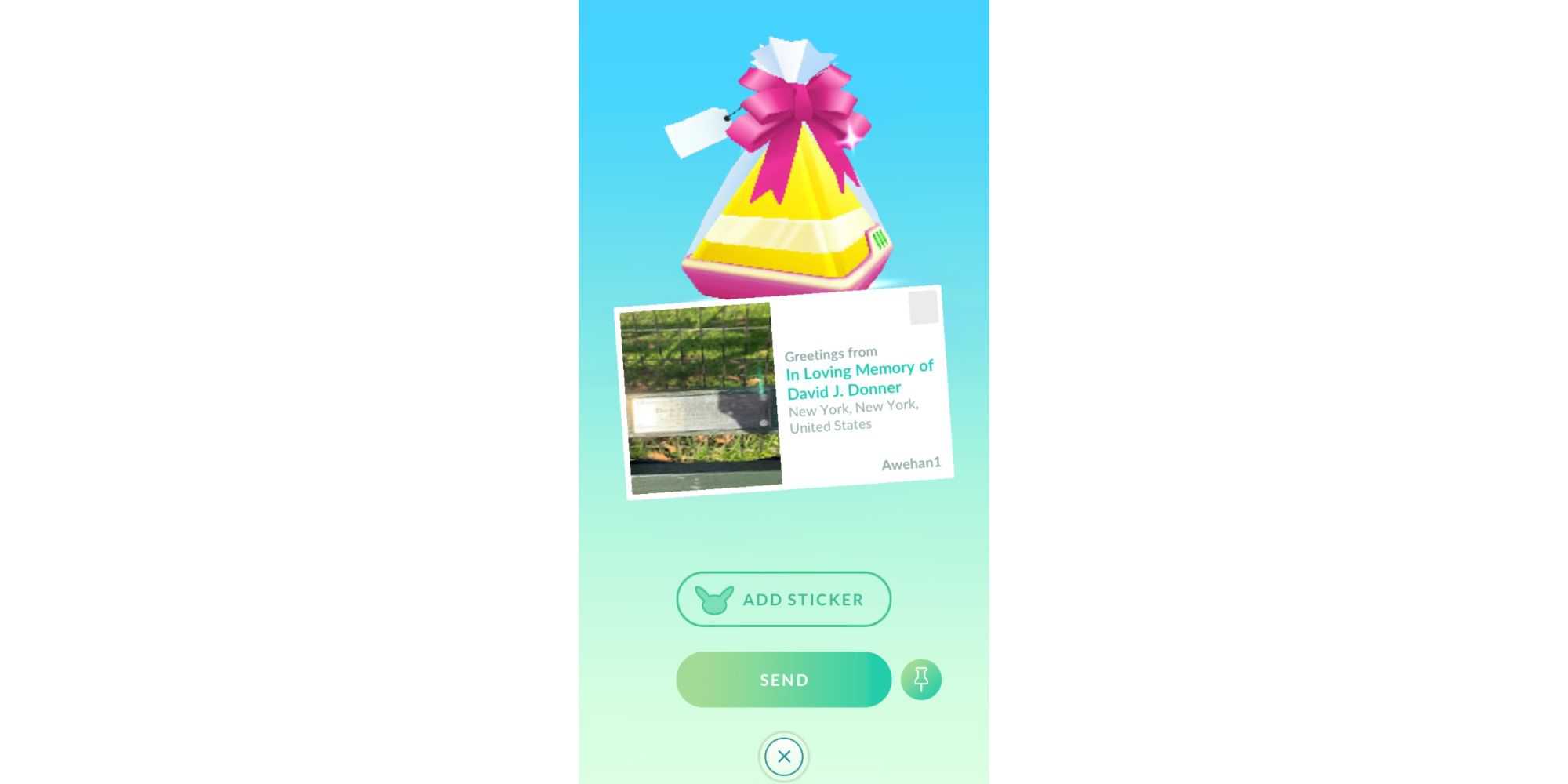 Pokemon GO Adicionando Adesivos