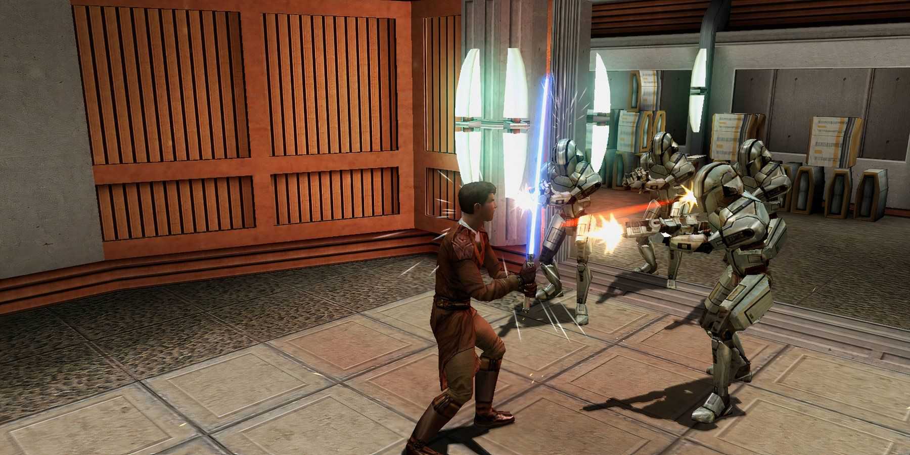 Star Wars Knights Of The Old Republic Deflecting Blasters