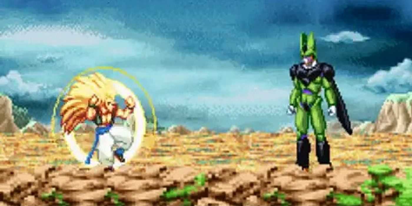 Gotenks e Cell em Dragon Ball Z: Supersonic Warriors