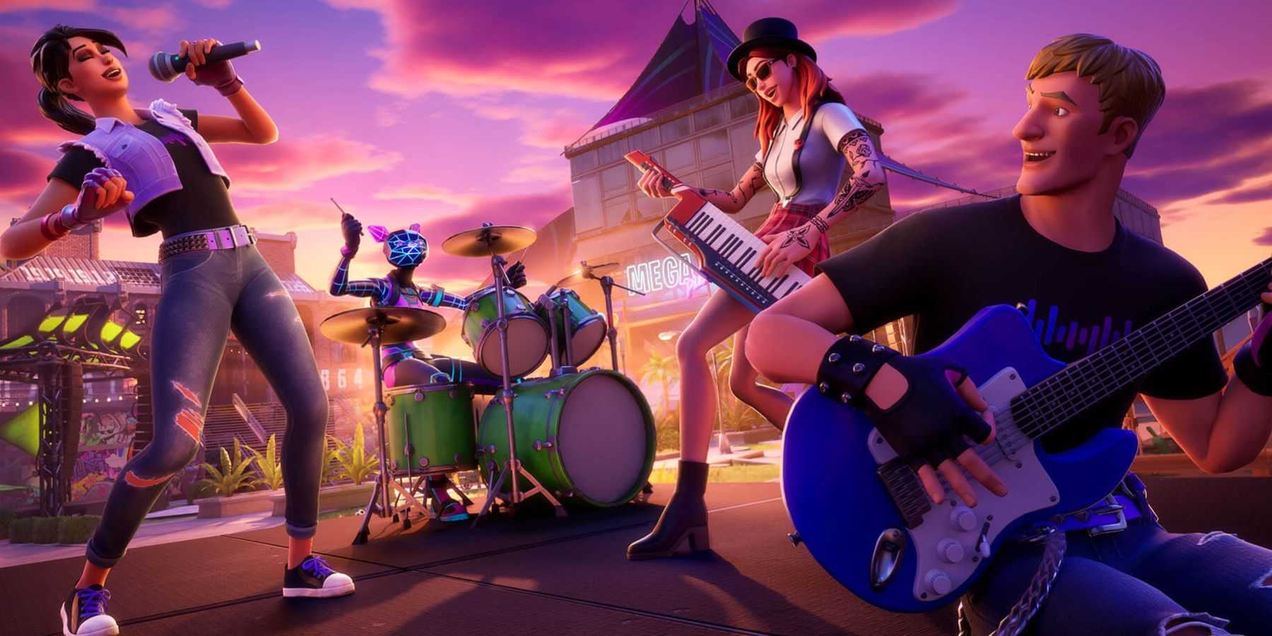 promotional image for the fortnite festival season 1 pass