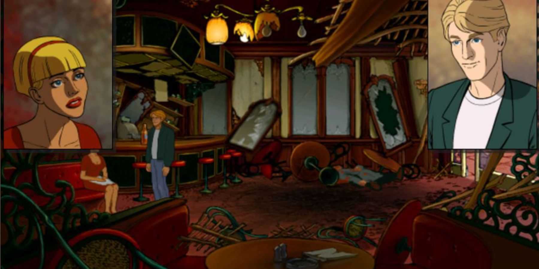 Broken Sword Director's Cut - George speaking to the waitress