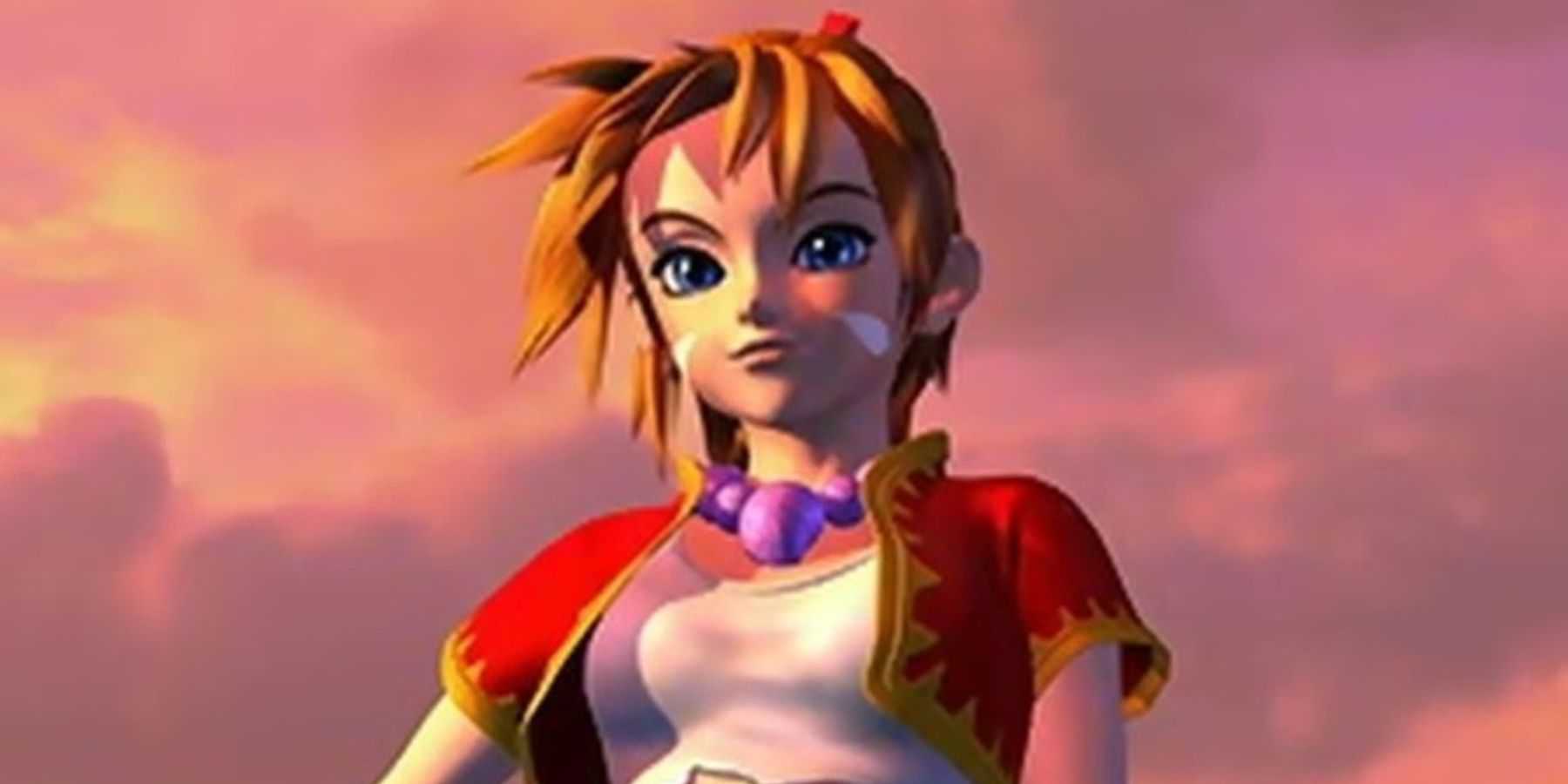 Kid in a cutscene in Chrono Cross