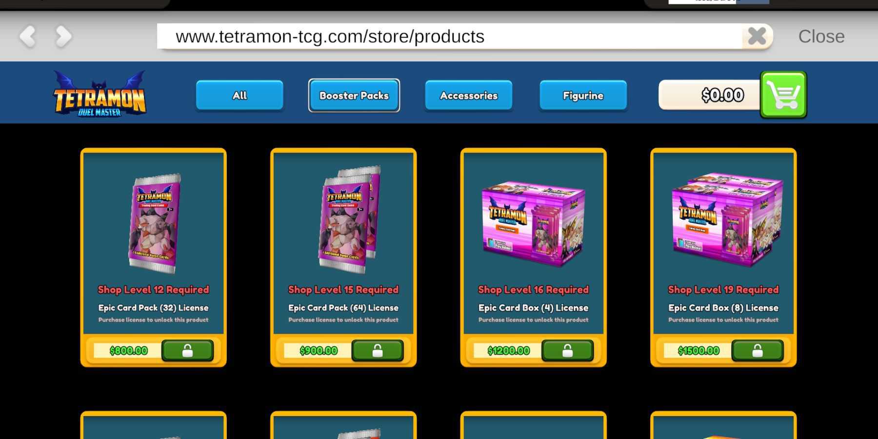 tcg-card-shop-simulador-produtos-bloqueados