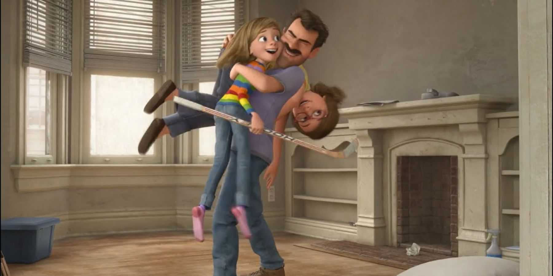 Riley (Kaitlyn Diaz) and Riley's parents (Diane Lane and Kyle MacLachlan) in Inside Out