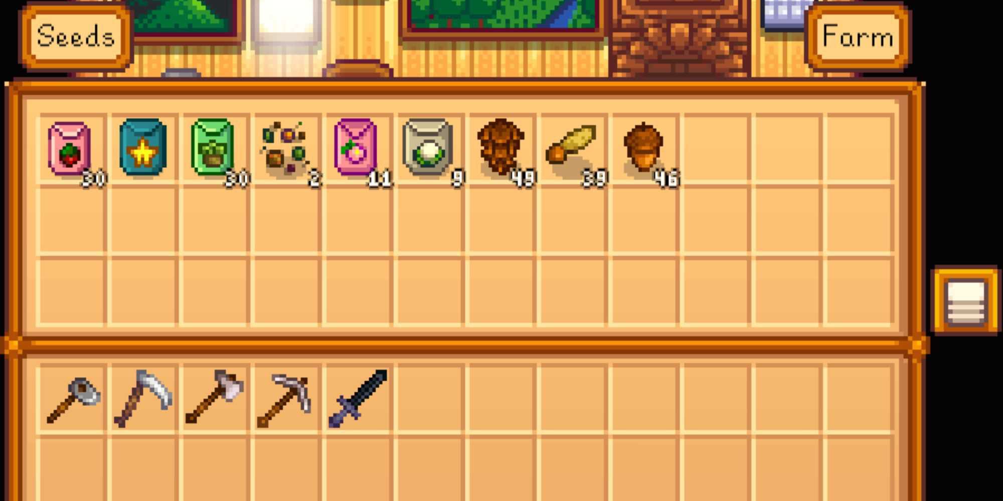 Mod de conteúdo do baú de Stardew Valley