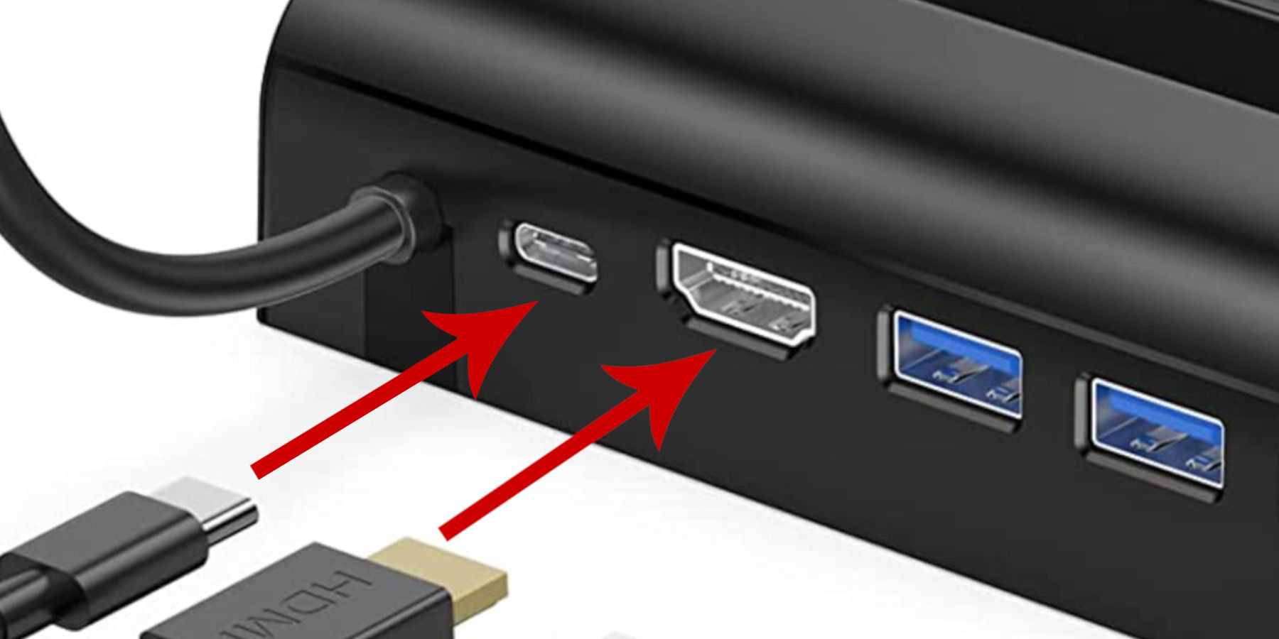 Estação de encaixe Steam Deck Slots HDMI e USB C