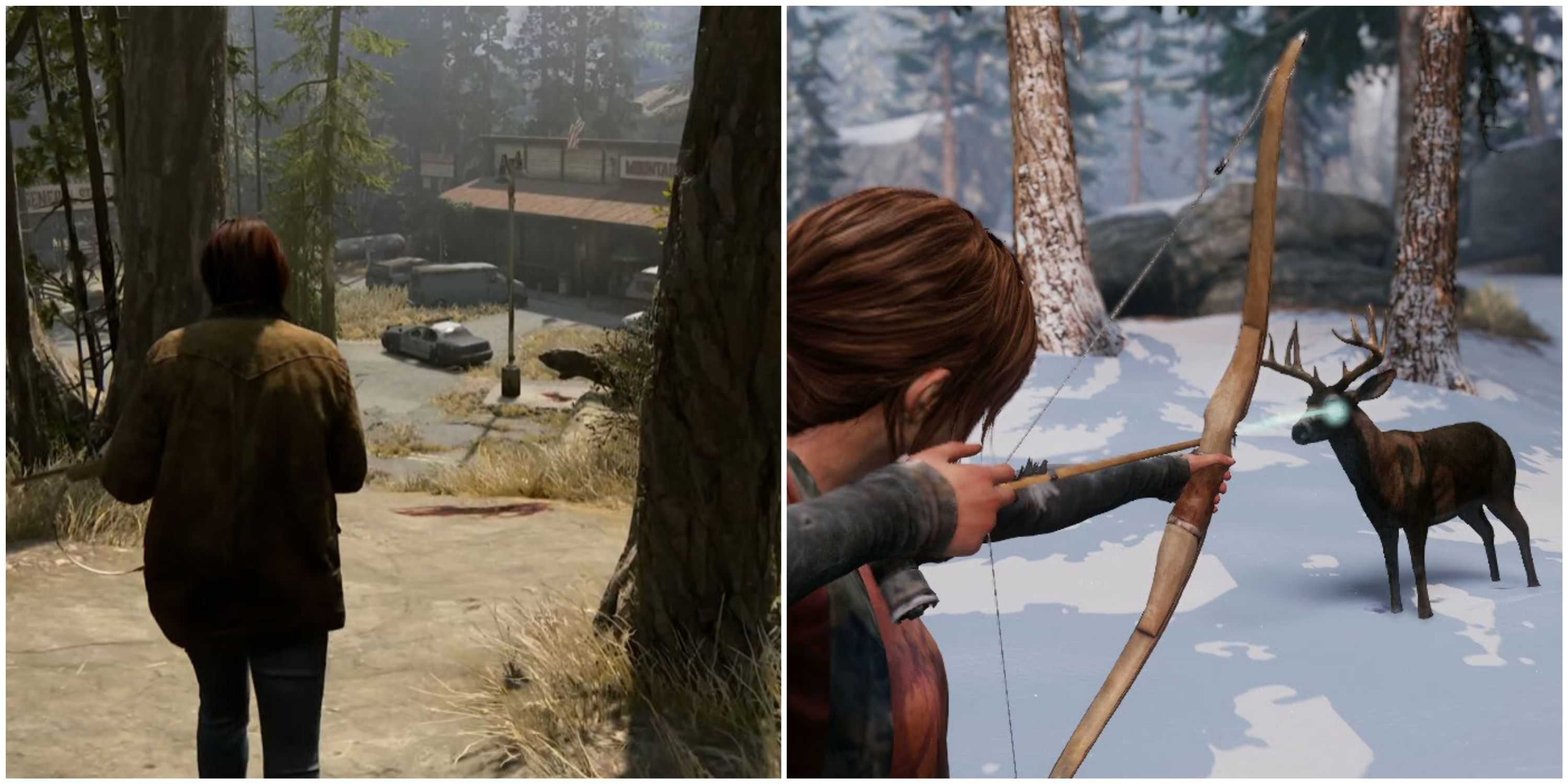 A caça ao javali em The Last of Us Parte 2 e a caça ao veado em The Last of Us