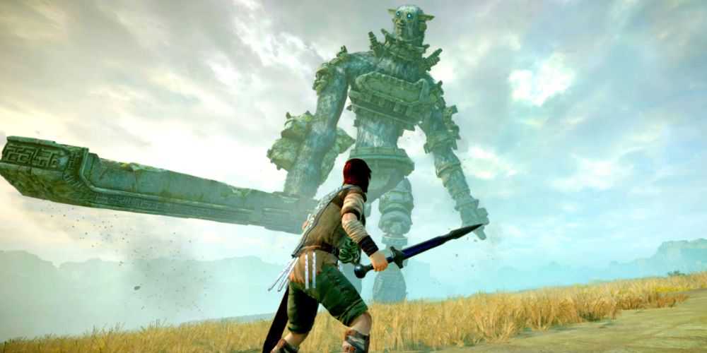 Passeie enfrentando um Colosso em Shadow of the Colossus