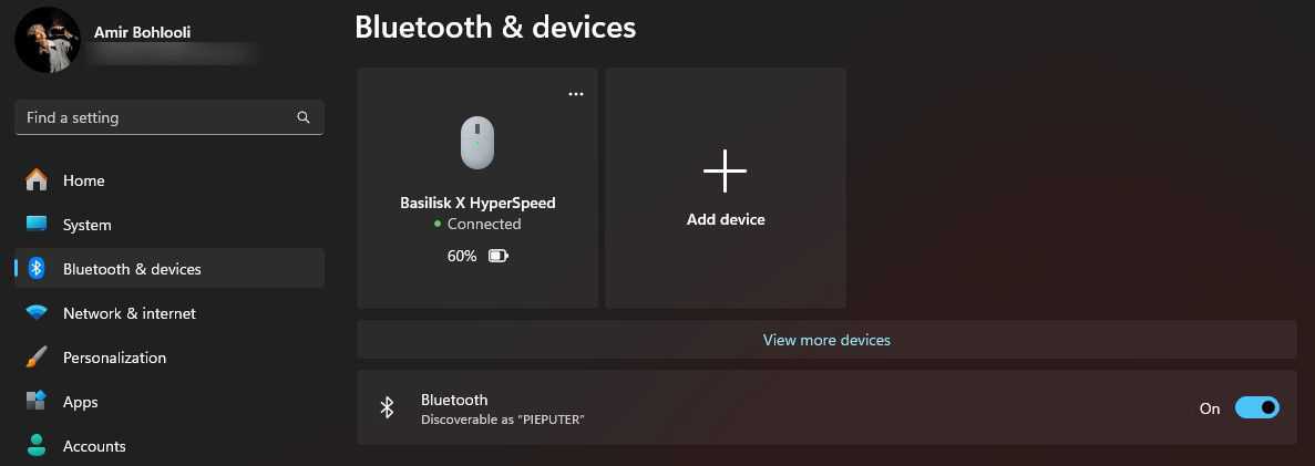 Habilitando Bluetooth no Windows