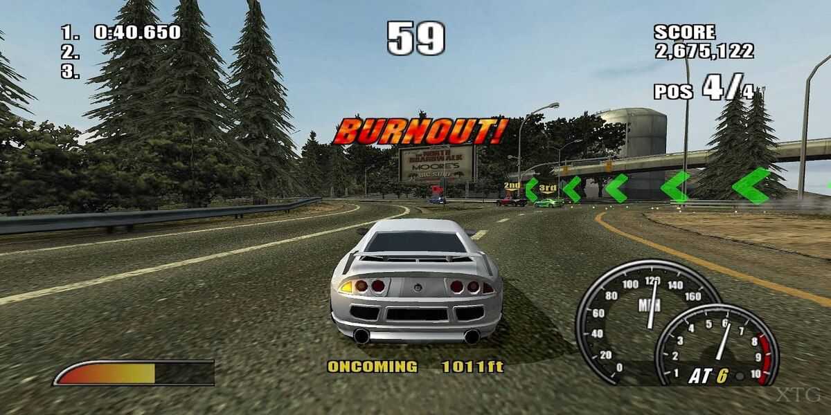 Burnout 2 - Jogabilidade de corrida