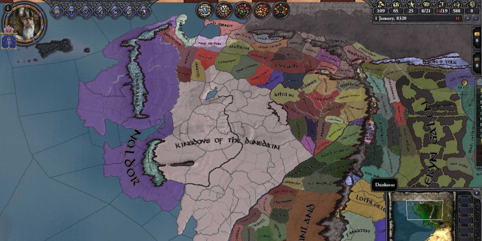 Projeto Terra Média Crusader Kings 2