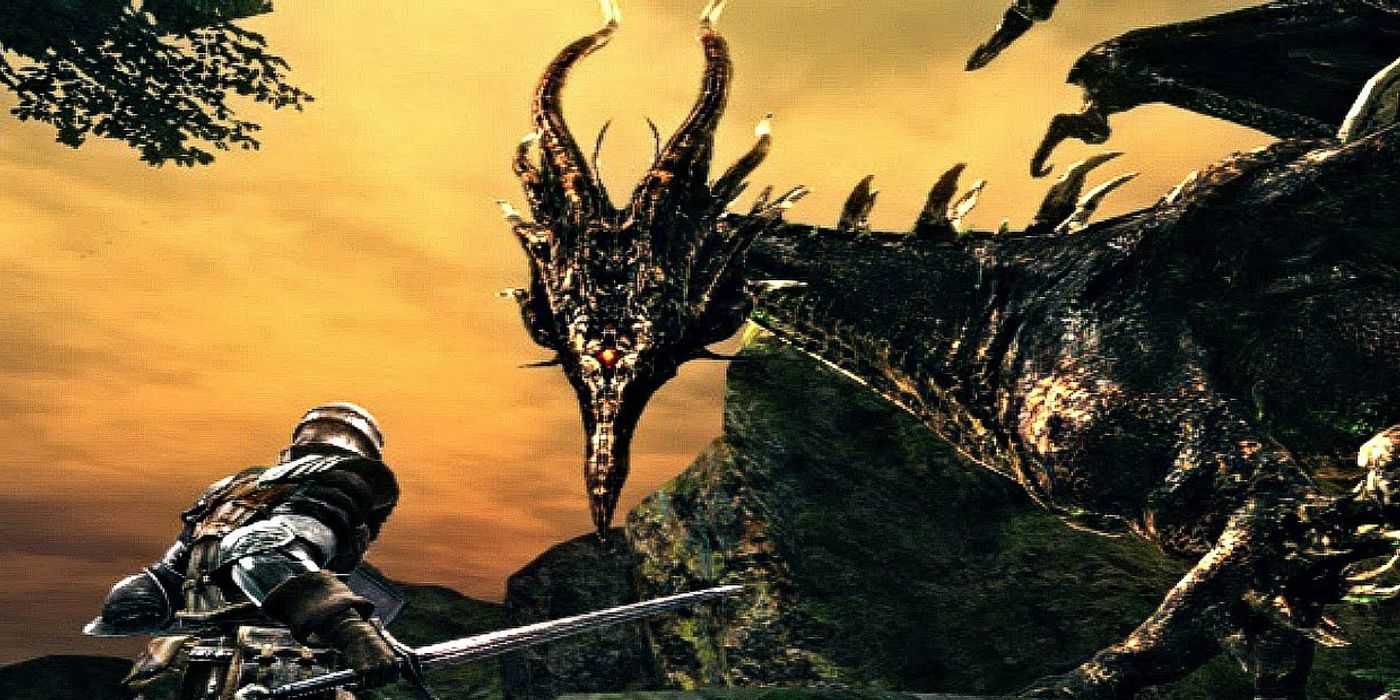 FromSoftware SoulsBorne Bosses Dragons Black Dragon Kalameet