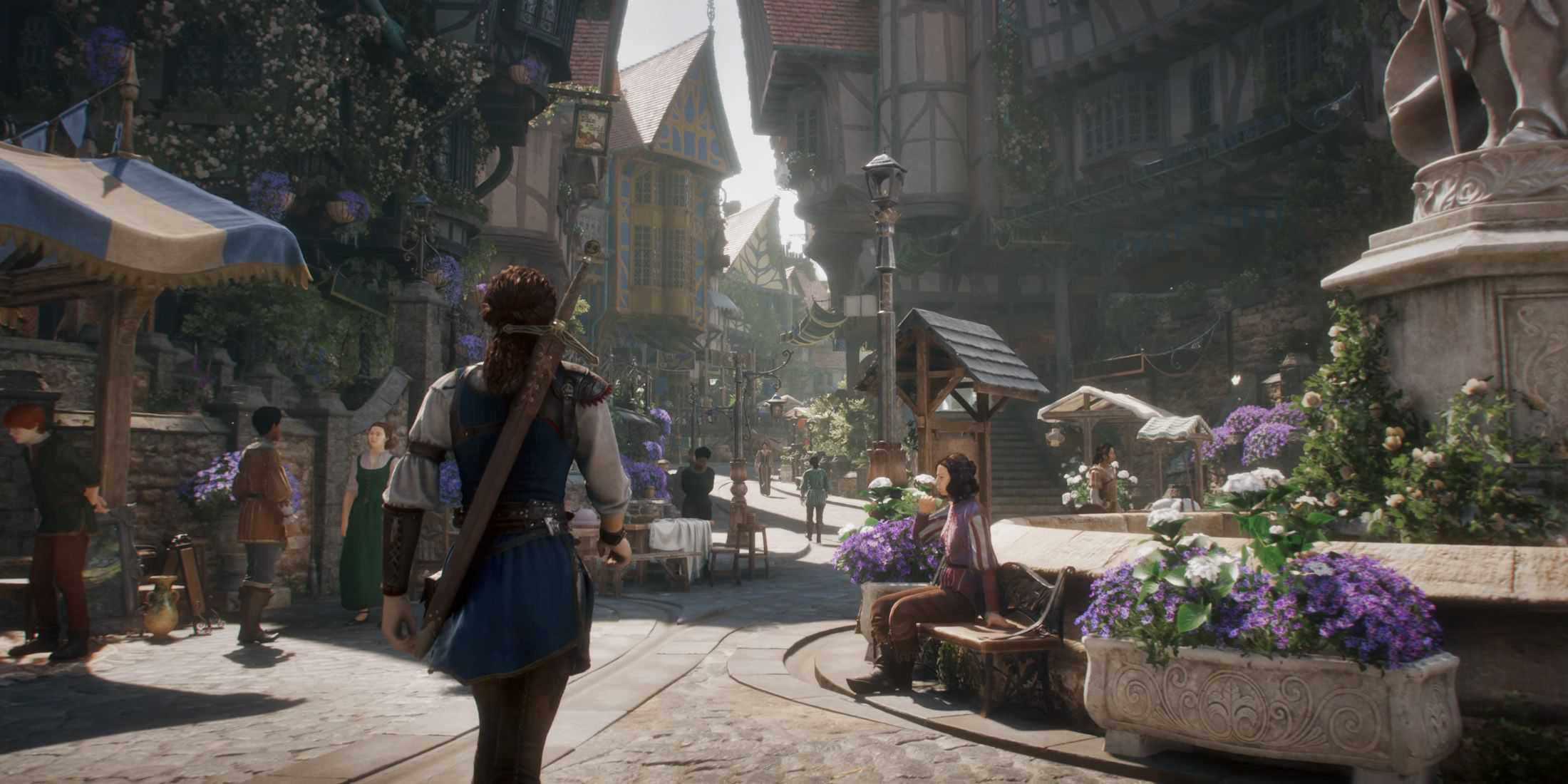 Fable Reboot June 2024 Xbox Games Showcase Trailer Screenshot 4 walking down Albion city street