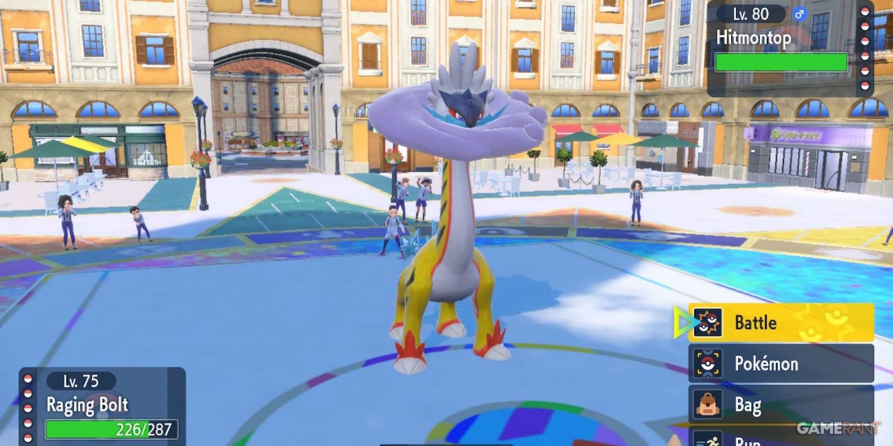 Raio Furioso Em Batalha Em Pokemon Violet