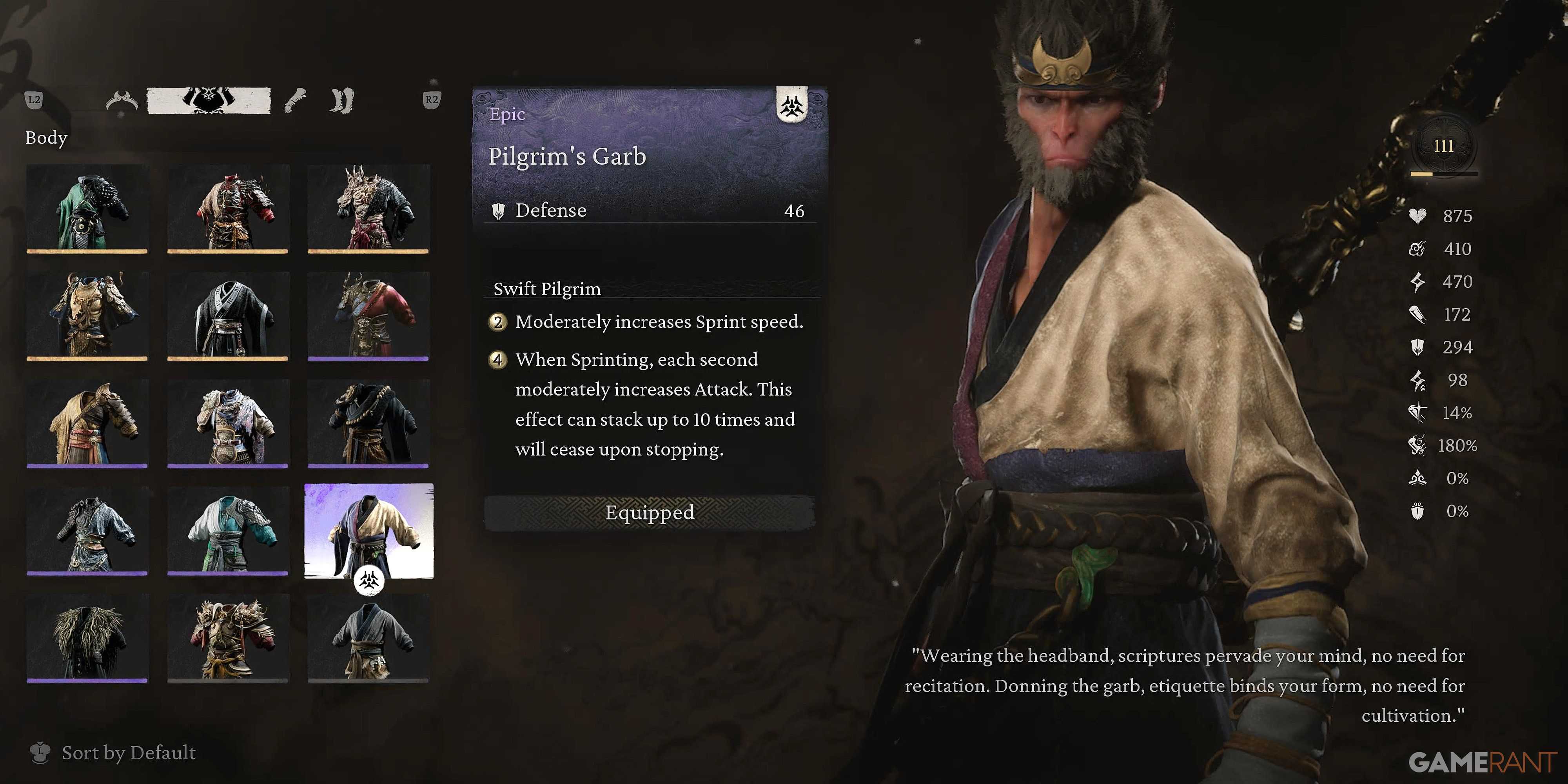 Black Myth Wukong Pilgrim Set