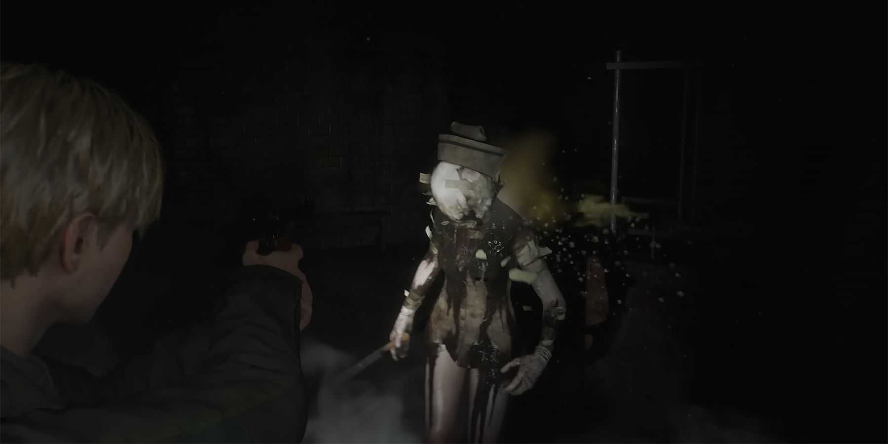 silent hill 2 remake james pistol nurse fight