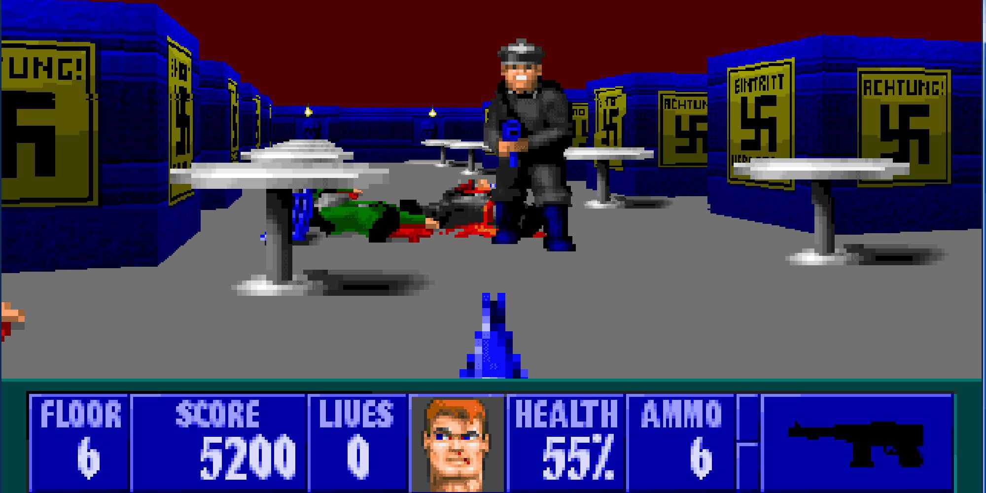 Wolfenstein 3D Spear Of Destiny Fight