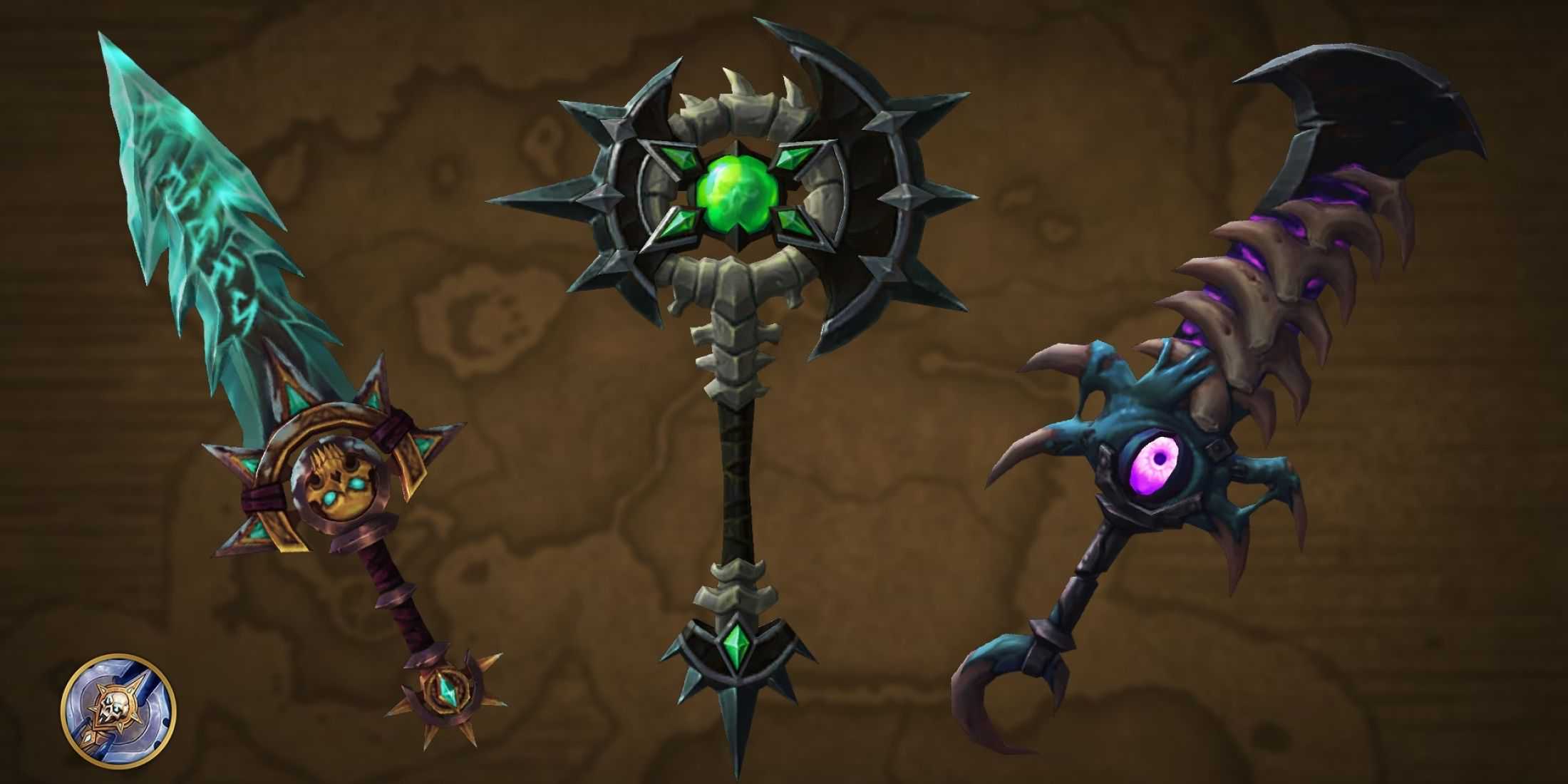 world of warcraft class ensembles weapons death knight