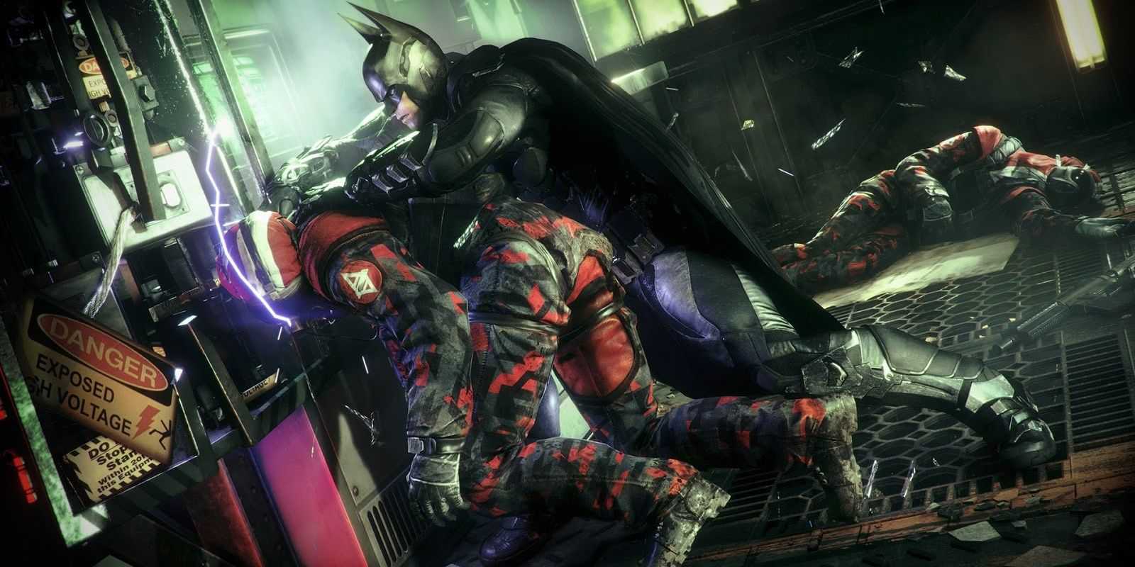 A combat takedown in Batman: Arkham Knight