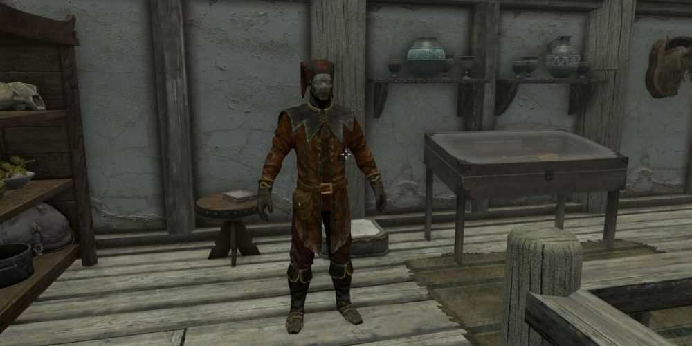 Roupa de Jesters de Armadura Exclusiva de Skyrim