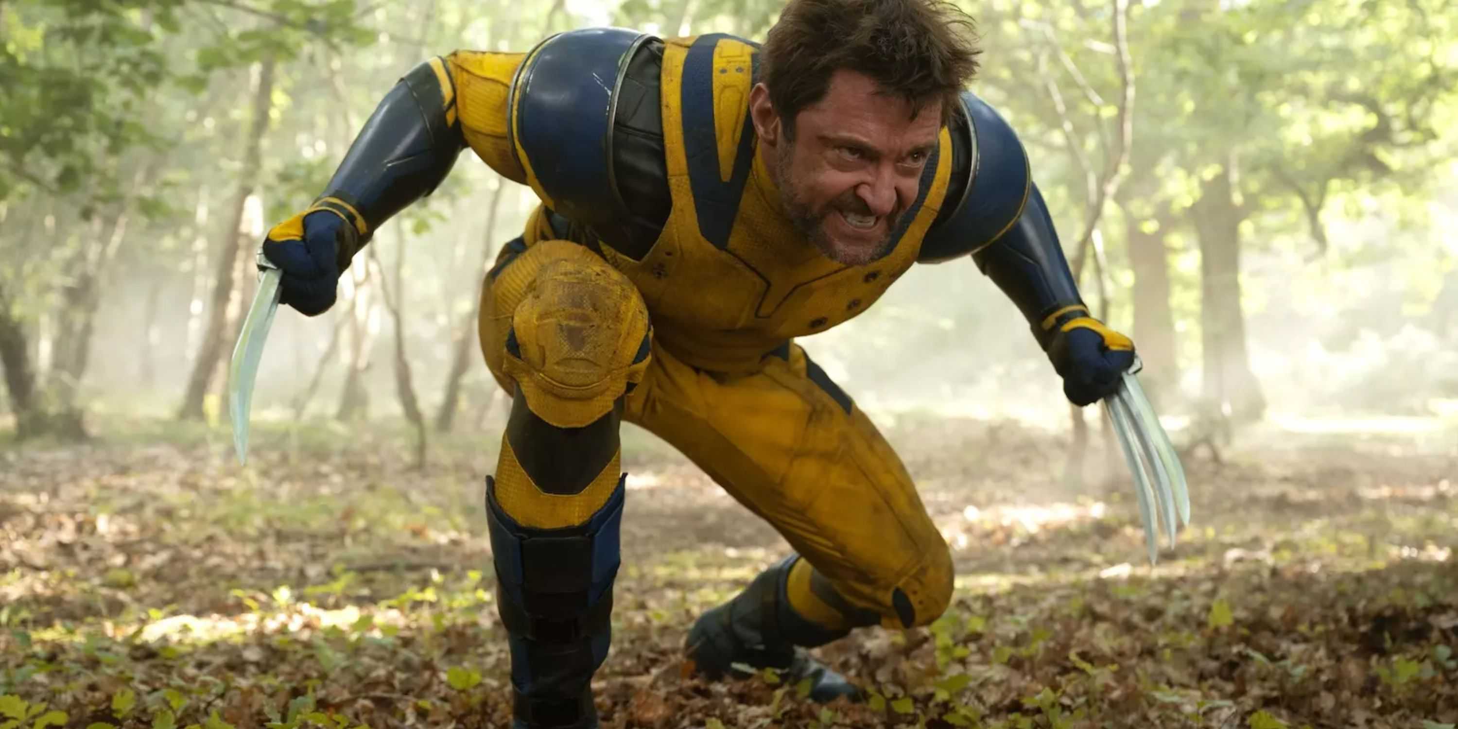 traje amarelo e azul do wolverine