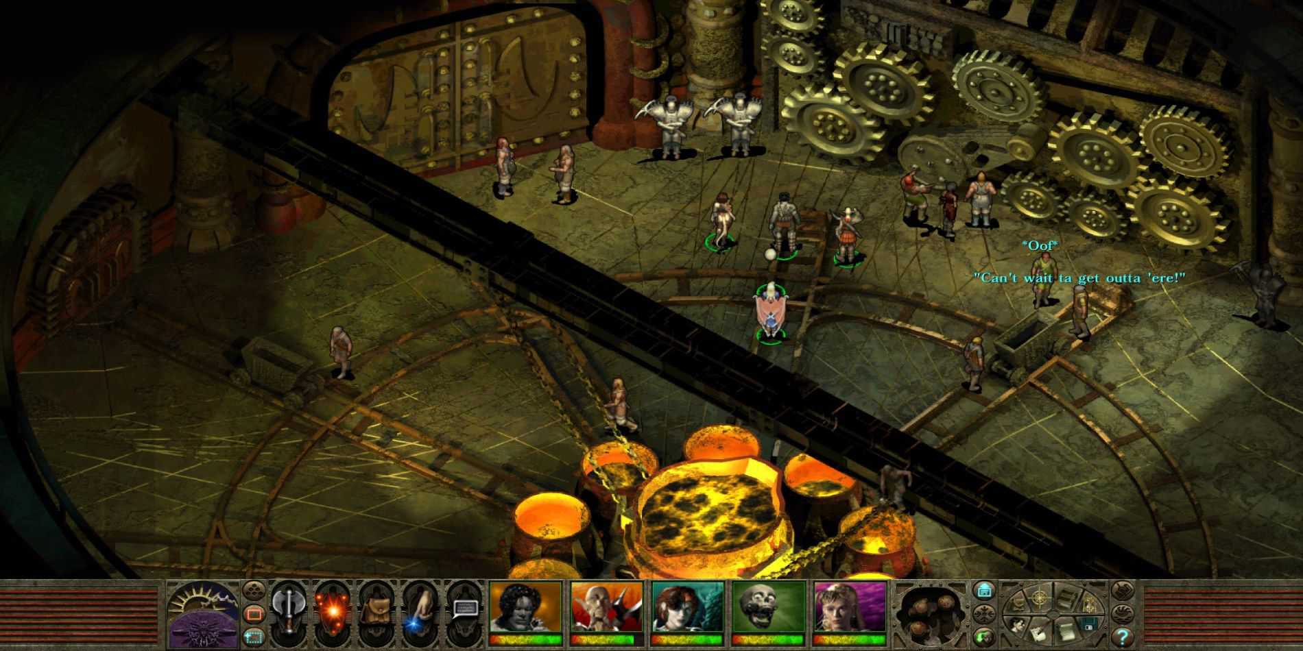 Planescape: atormente jogadores parados nas engrenagens