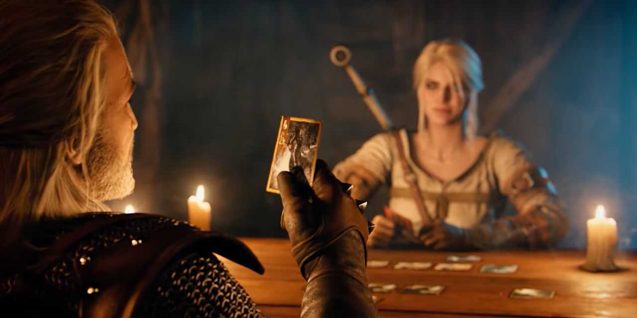 Geralt and Ciri in Gwent