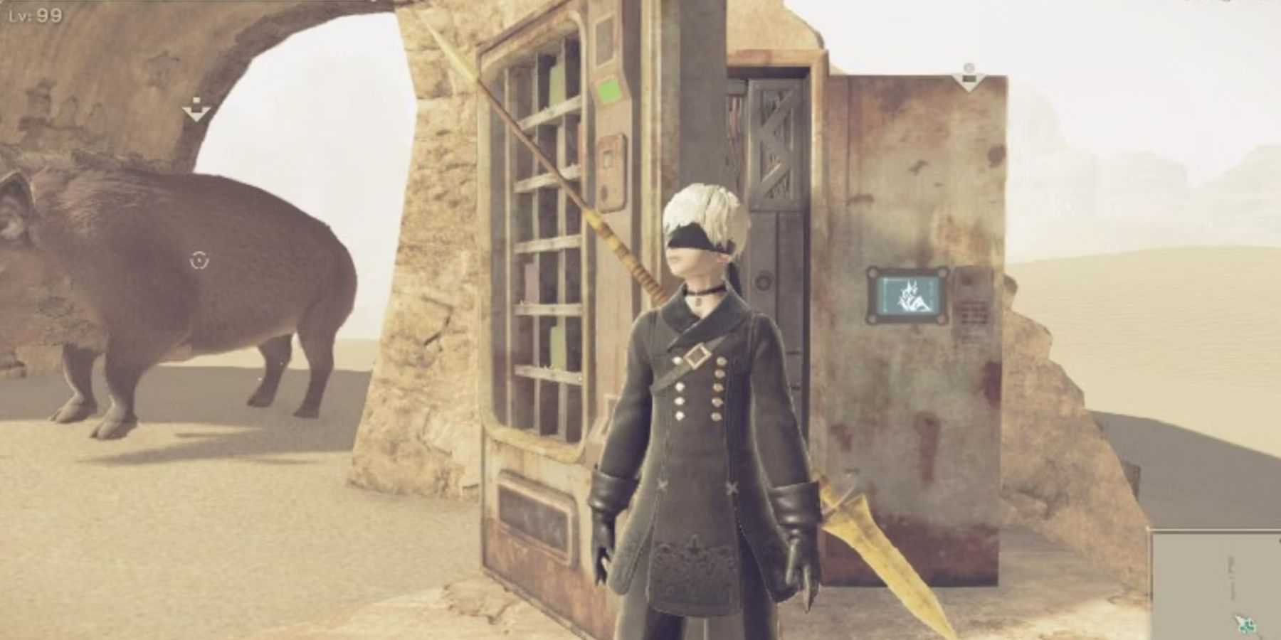 Nier Automata - 9S near an Access Point