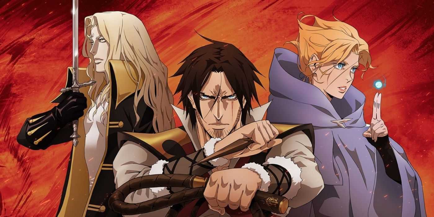 Castlevania Alucard Sypha e Trevor Belmont