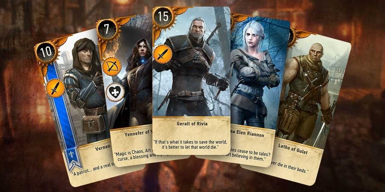 A hand of Gwent in The Witcher 3: Wild Hunt