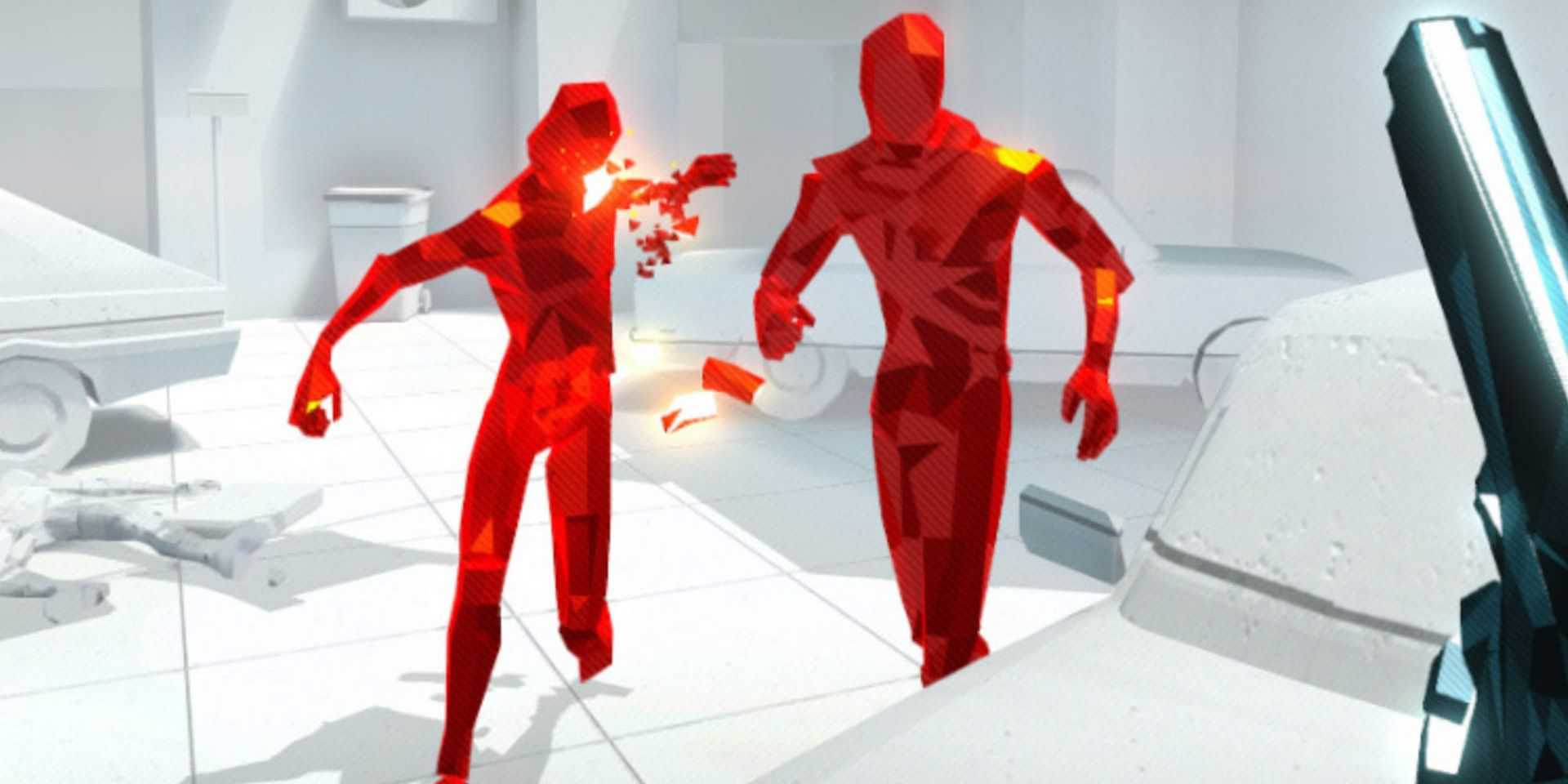 Dois inimigos em Superhot