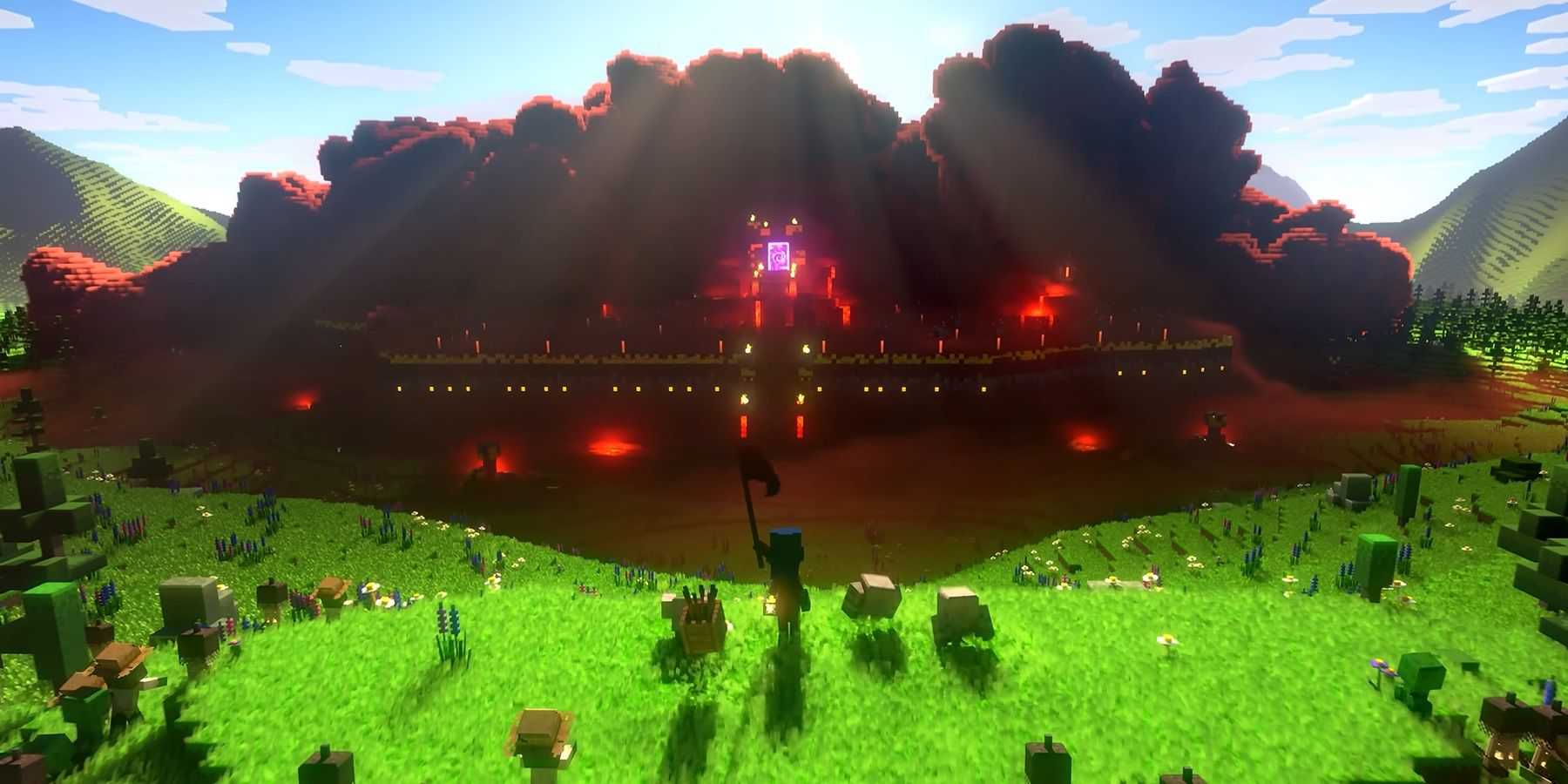 Minecraft Legends Trailer Shot