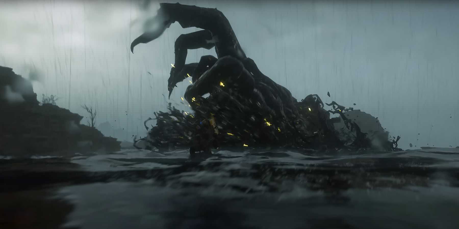 Death Stranding 2 giant crab hand-like BT screenshot