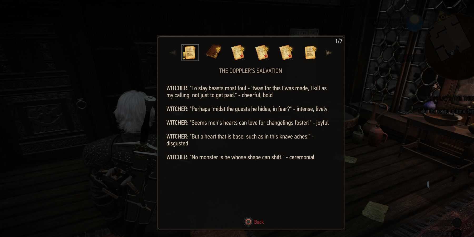 Roteiro da peça Witcher 3