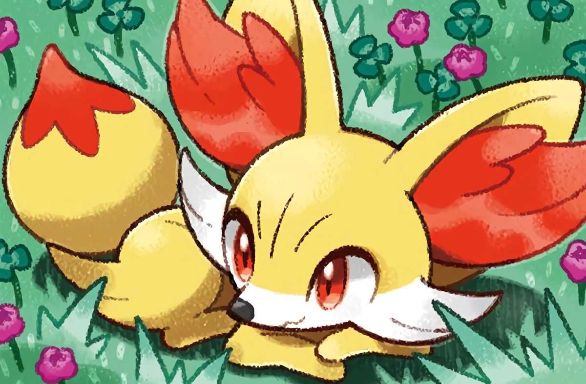 Pokemon TCG Fennekin Card Art