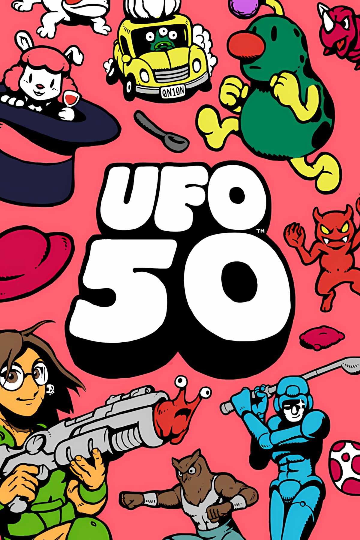 Arte da capa da página de tags UFO 50