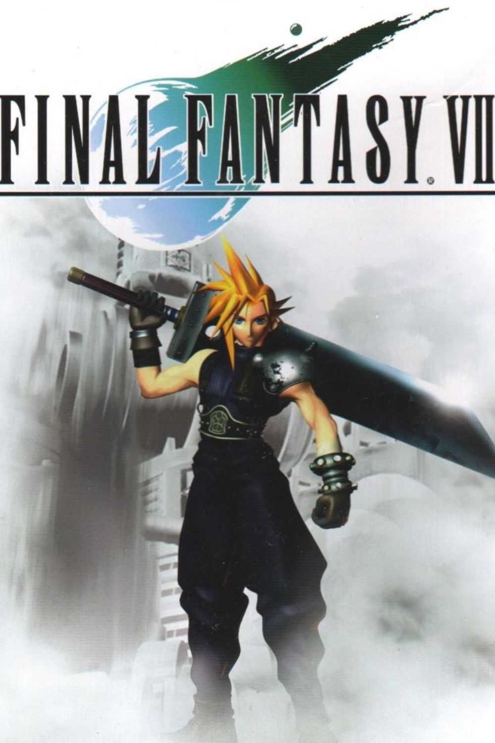 arte da caixa do final fantasy 7