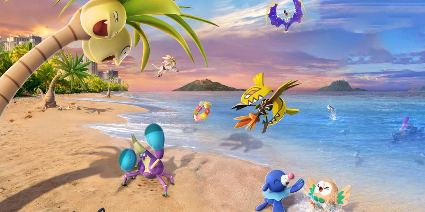 Pokemon GO beach pocket monsters official key art