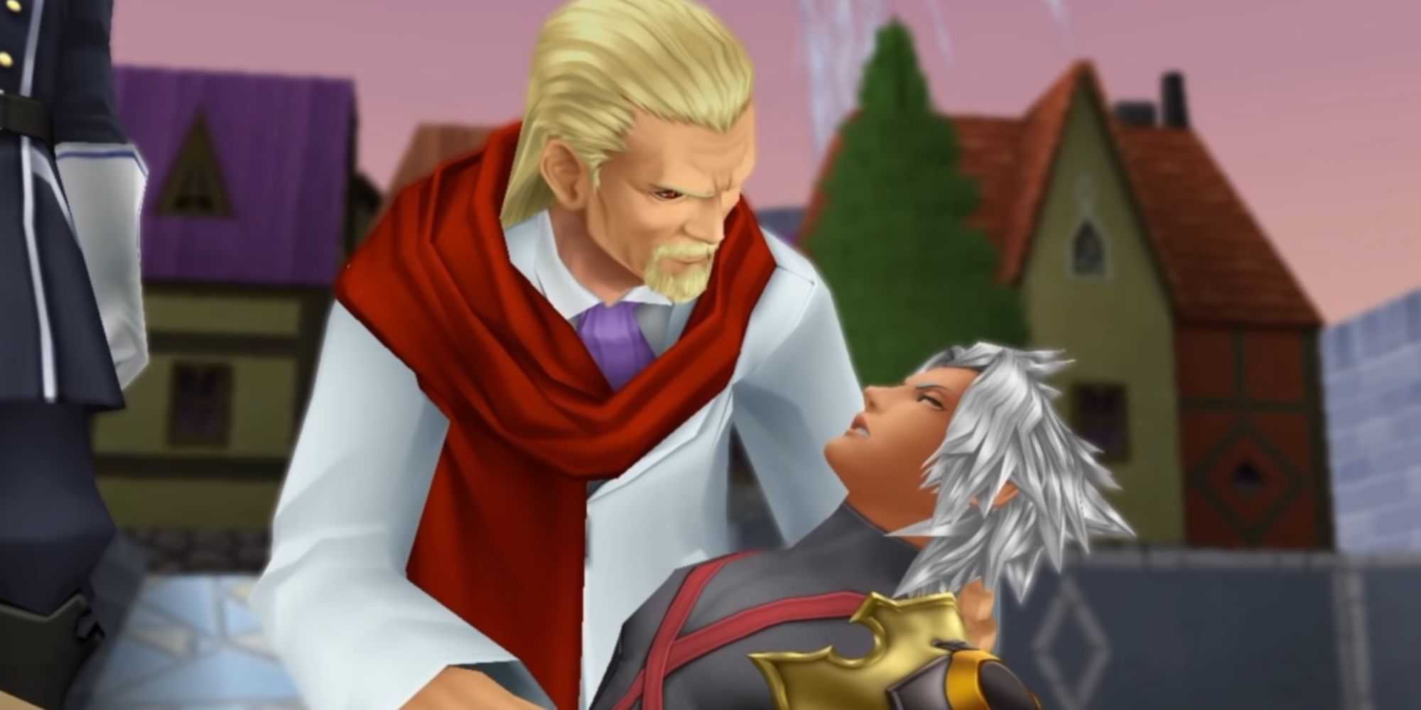 Ansem the Wise finds an unconscious Terra-Xehanort in Kingdom Hearts: Birth by Sleep