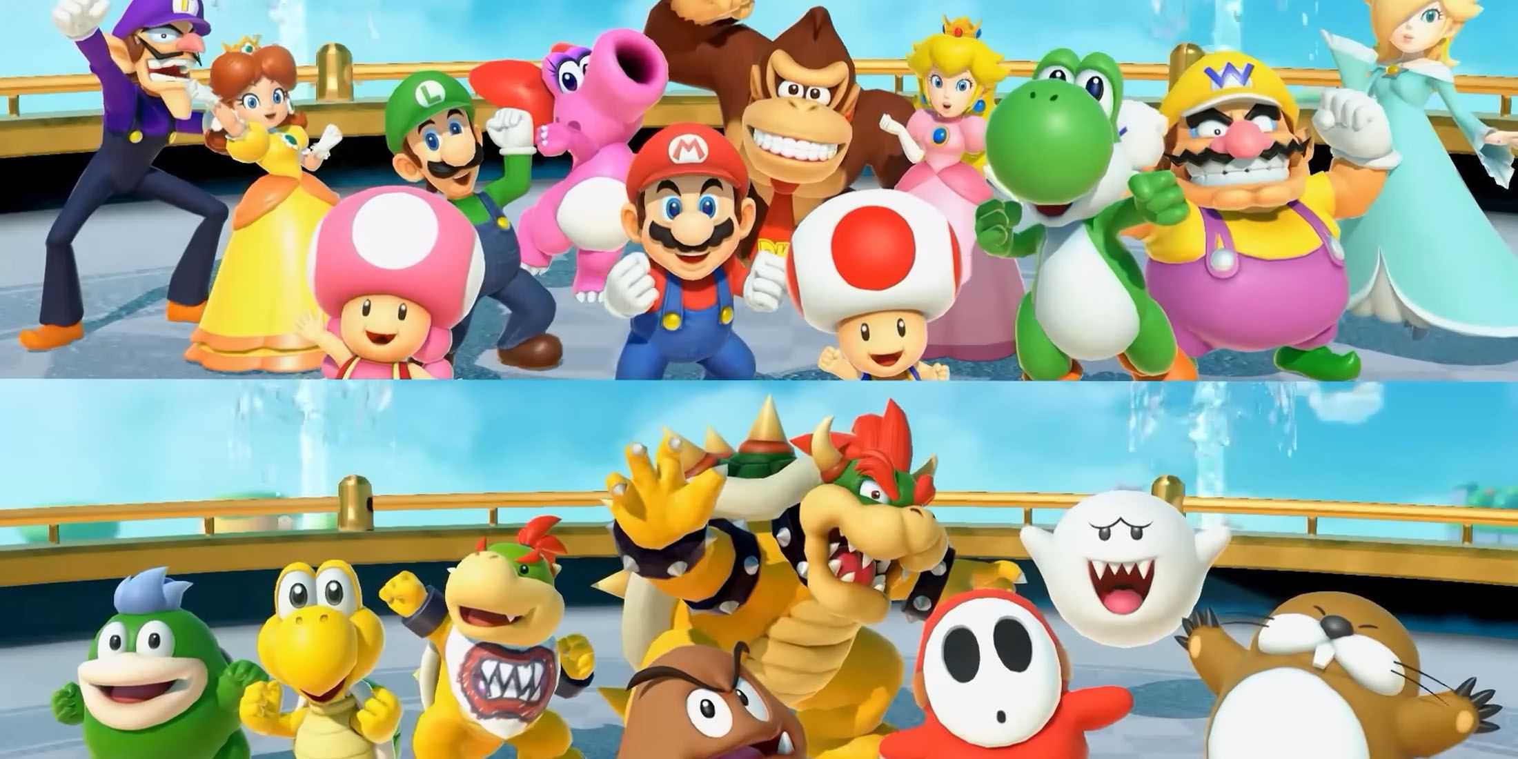 Super Mario Party Jamboree Playable Character Mario DK Peach Wario Bowser Rosalina Luigi