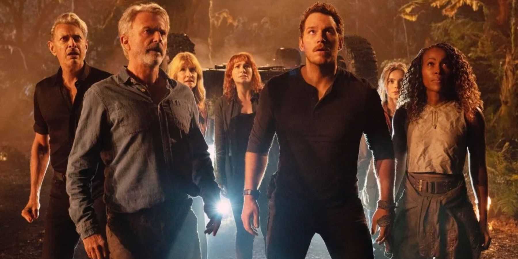 The cast of Jurassic World Dominion